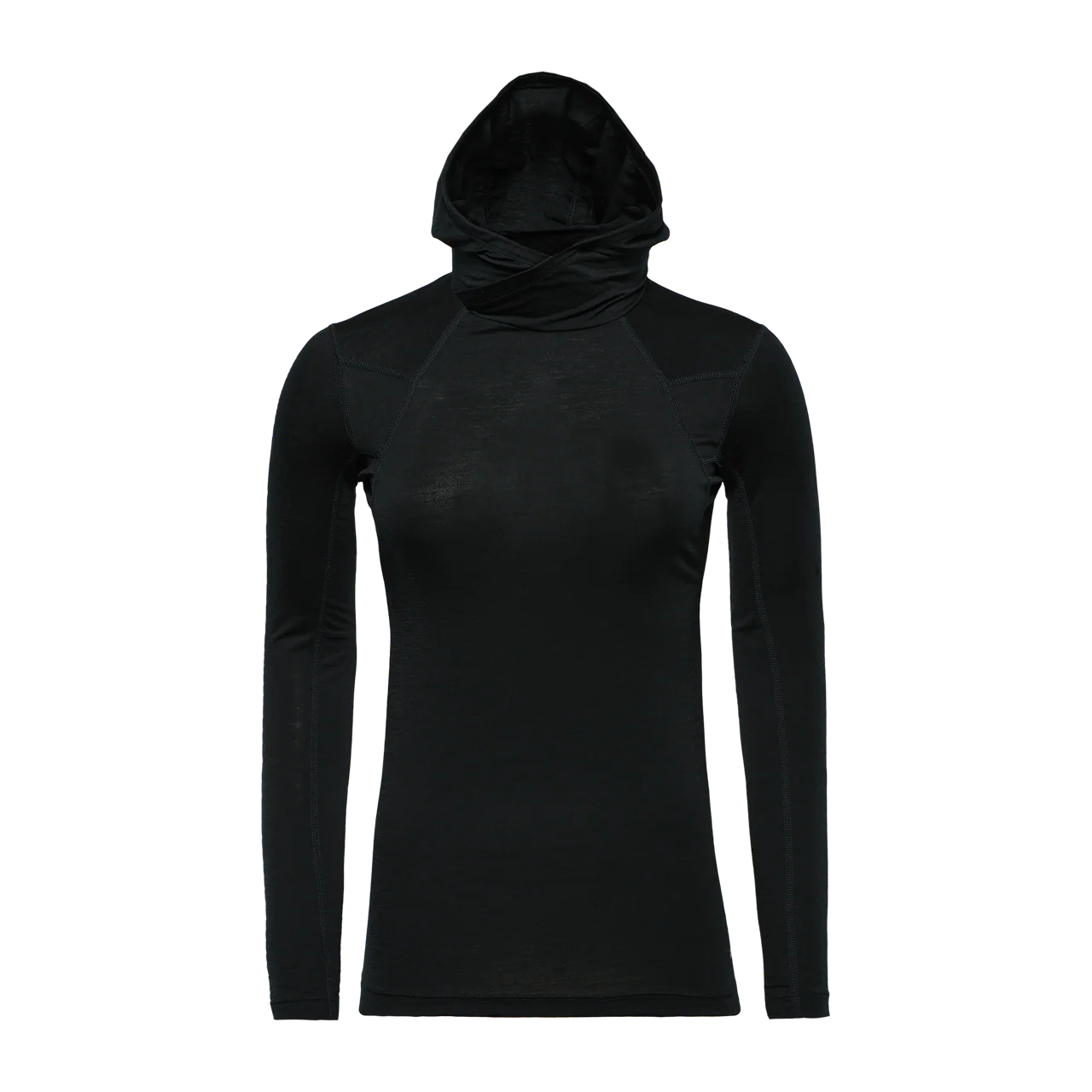 DAMEN GURLA MERINO KAPUZEN BASELAYER LONGSLEEVE
