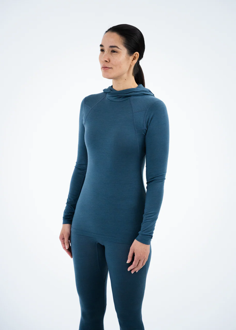 DAMEN GURLA MERINO KAPUZEN BASELAYER LONGSLEEVE - Image 12
