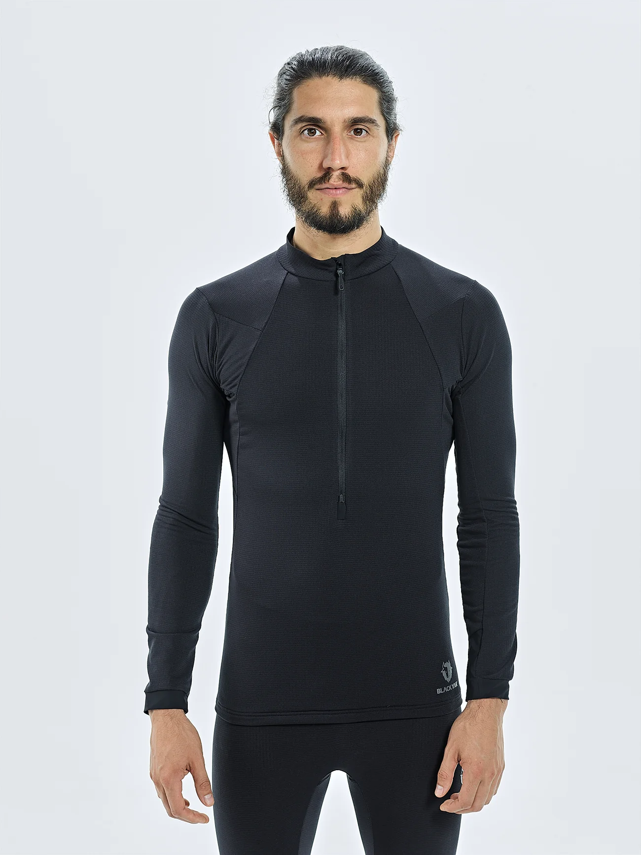 HERREN CHAMAR FLEECE HALF ZIP BASELAYER LONGSLEEVE - Image 3