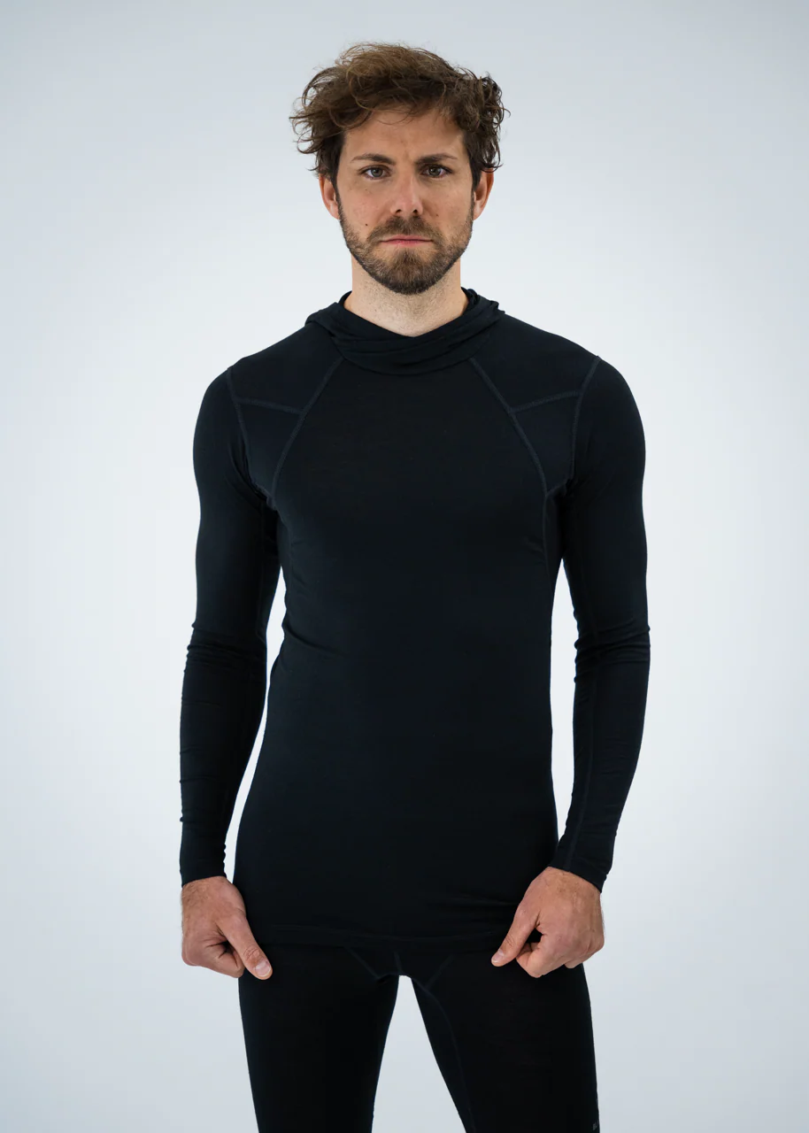 HERREN GURLA MERINO KAPUZEN BASELAYER LONGSLEEVE - Image 3
